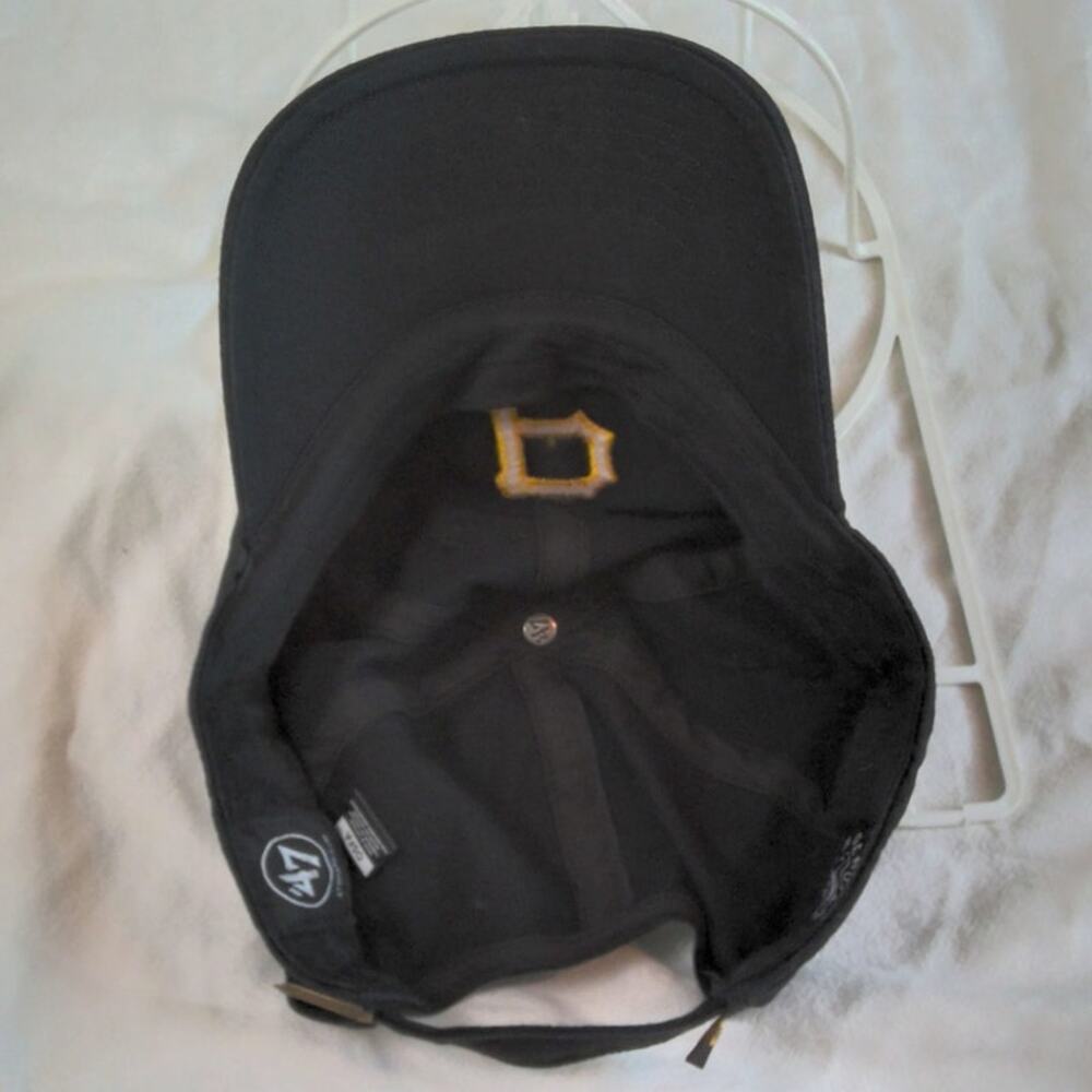 47 Brand Pittsburgh Pirates Strapback Dad Cap/Hat Black MLB - Picture 5 of 6